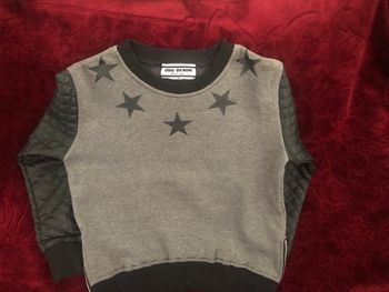 Pull gris noir