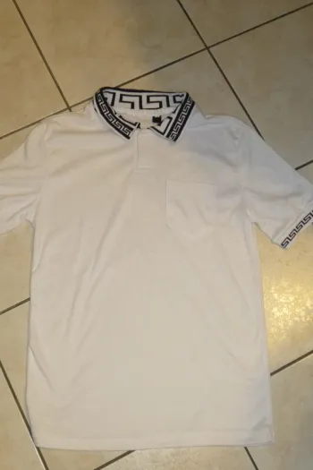 polo manche court blanc taille S