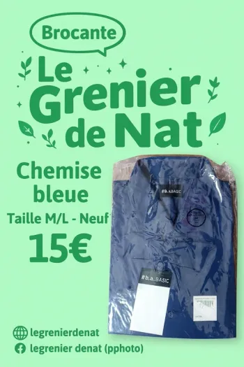 Chemise bleu taille M/L neuf
