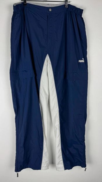 Jogging TrackPant bleu puma logo blanc brodé taille XXL