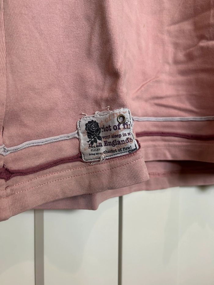 594 – polo de rugby rose femme - photo numéro 5