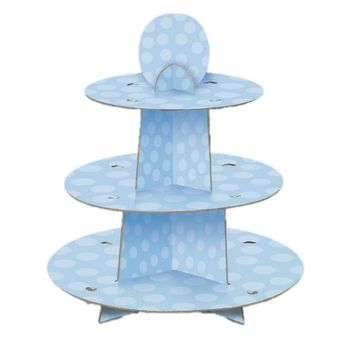 Stand gâteau bleu
