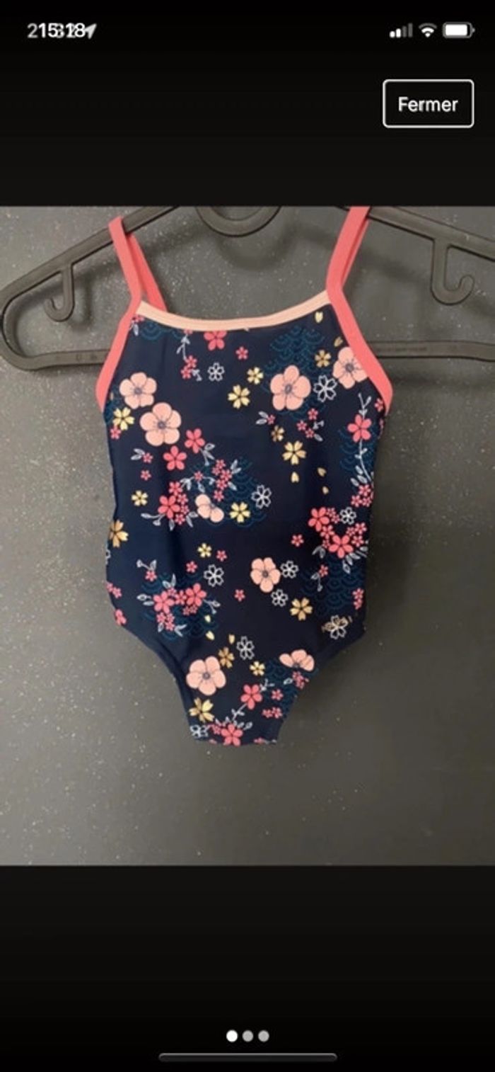 Maillot de bain motifs dorés et rose - photo numéro 3