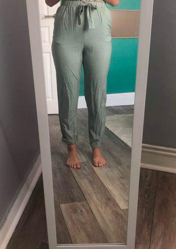 Pantalon fluide vert