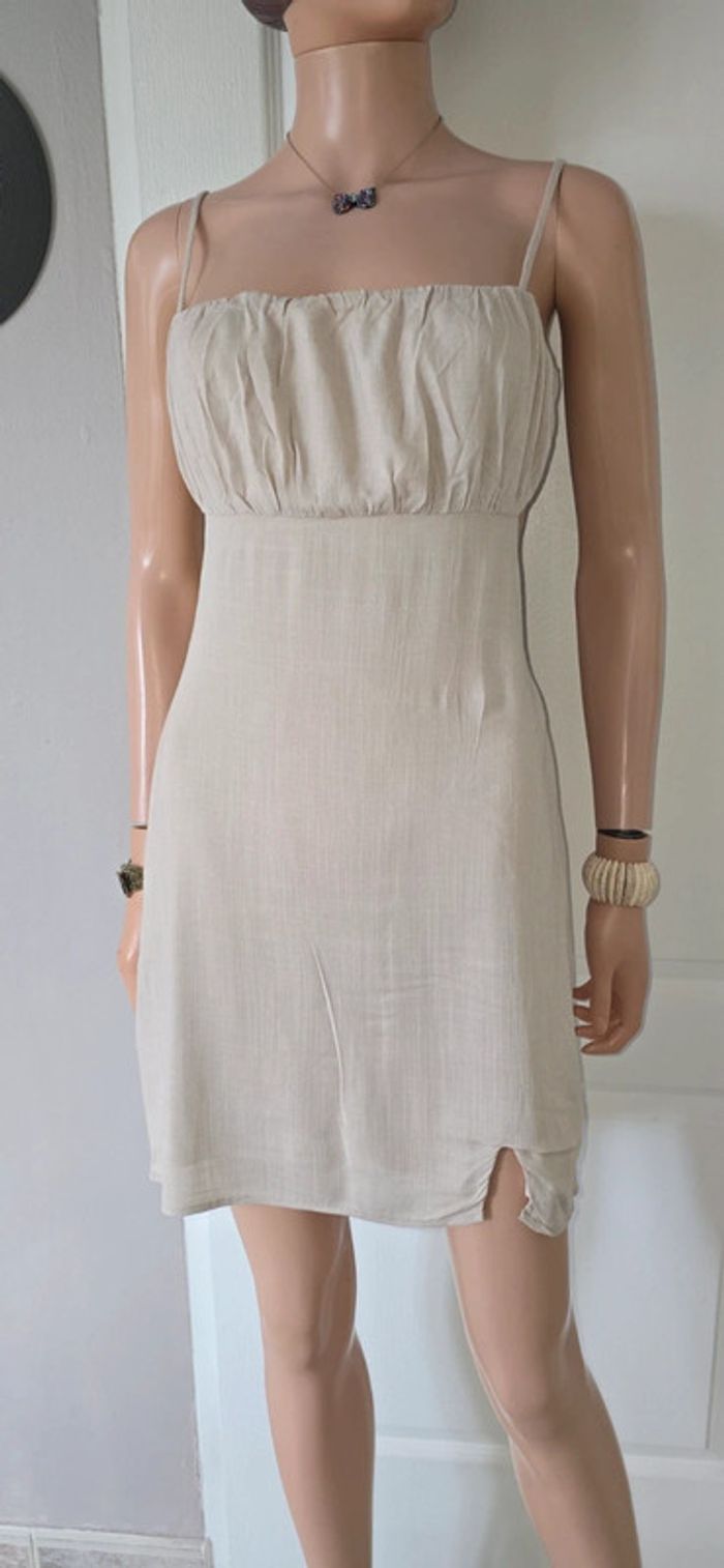 Robe Courte Le Lis Collection Taille S Beige Clair Neuf avec étiquettes