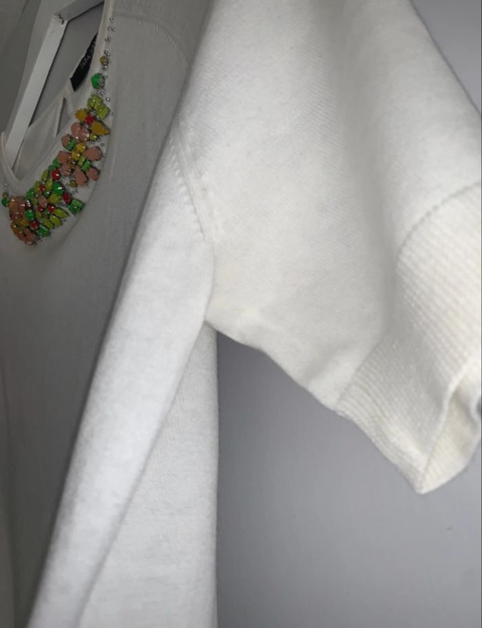 Pull Tara Jarmon neuf avec strass  M - photo numéro 4