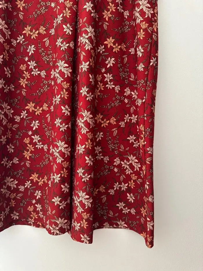 Robe d’été rouge fleurie Mango - photo numéro 4