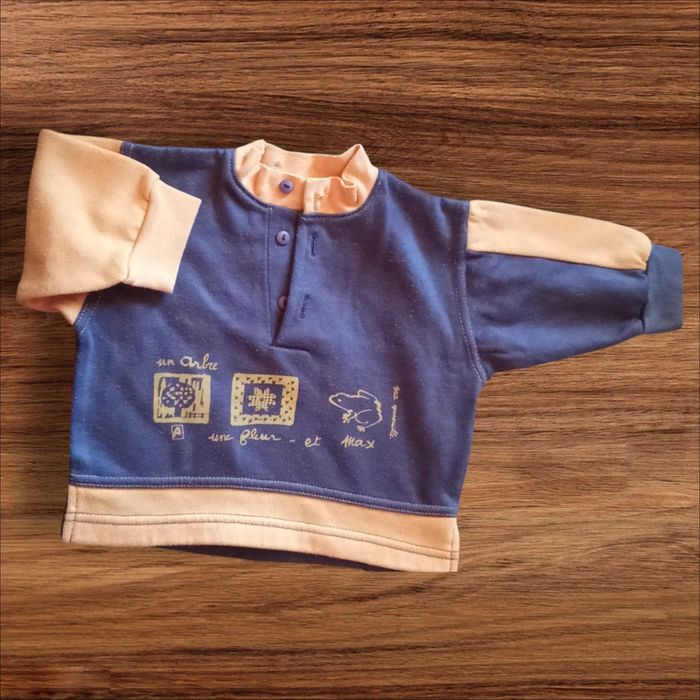 Pull Bleu et jaune - Generation - 3Mois