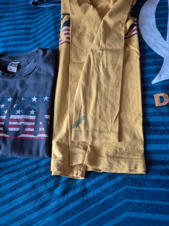 Tricots manche longue jaune et gris - photo numéro 3