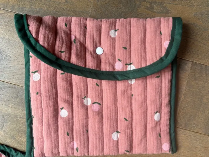 Tapis à langer nomade et serviette de rechange parfait état fait main - photo numéro 2