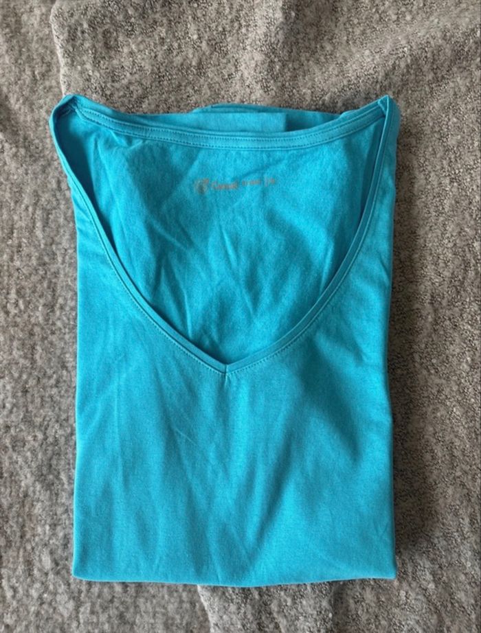 Teeshirt Gemo bleu turquoise 42 Parfait état - photo numéro 2