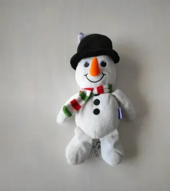 Peluche bonhomme de neige Milka