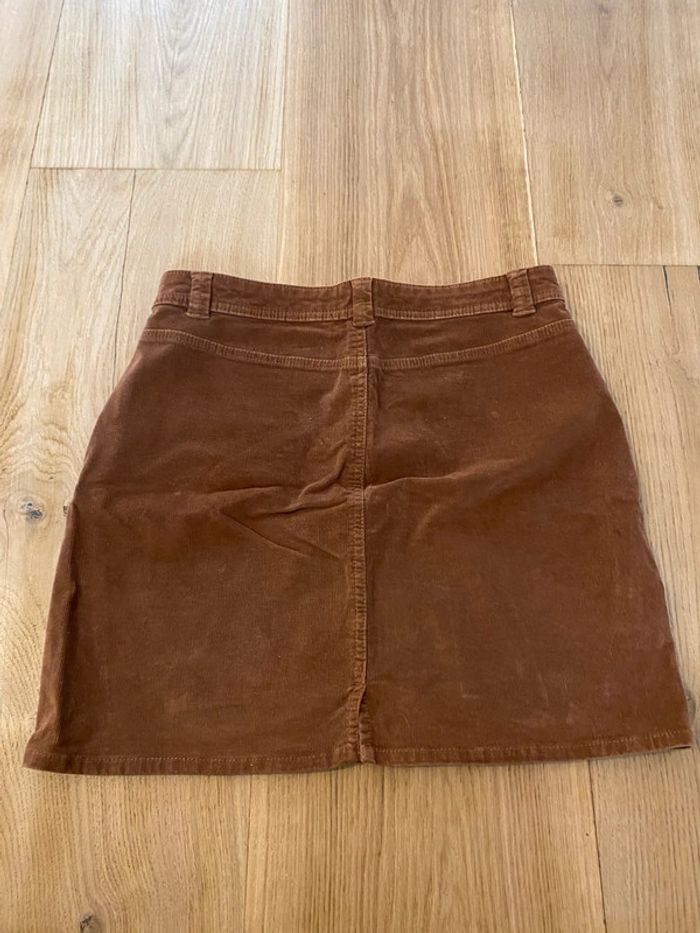 Jupe en velours marron Kiabi - photo numéro 6
