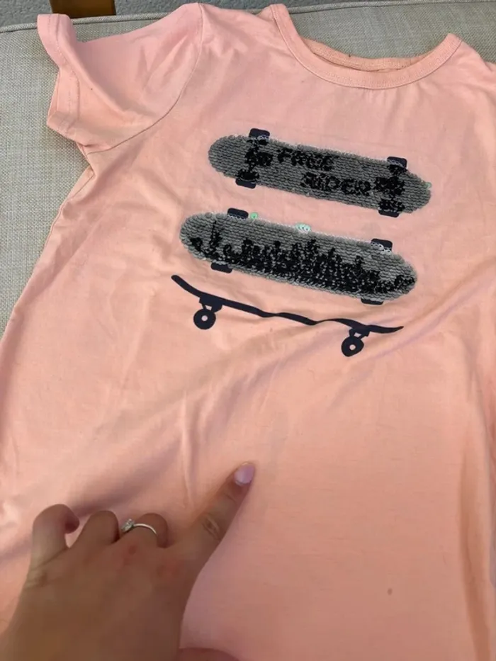 t shirt motif skate - photo numéro 3