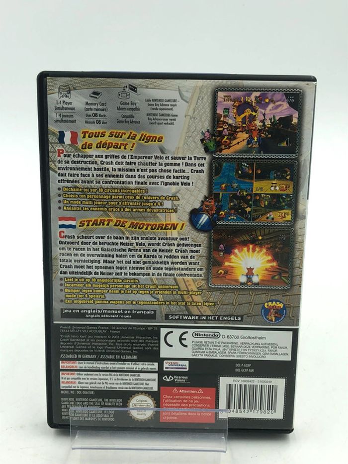 Jeu vidéo Crash Nitro Kart sur console Nintendo Game Cube - photo numéro 2