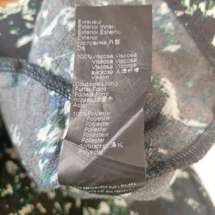 Robe fluide IKKS noire imprimé abstrait taille 40 manches courtes A510 - photo numéro 13