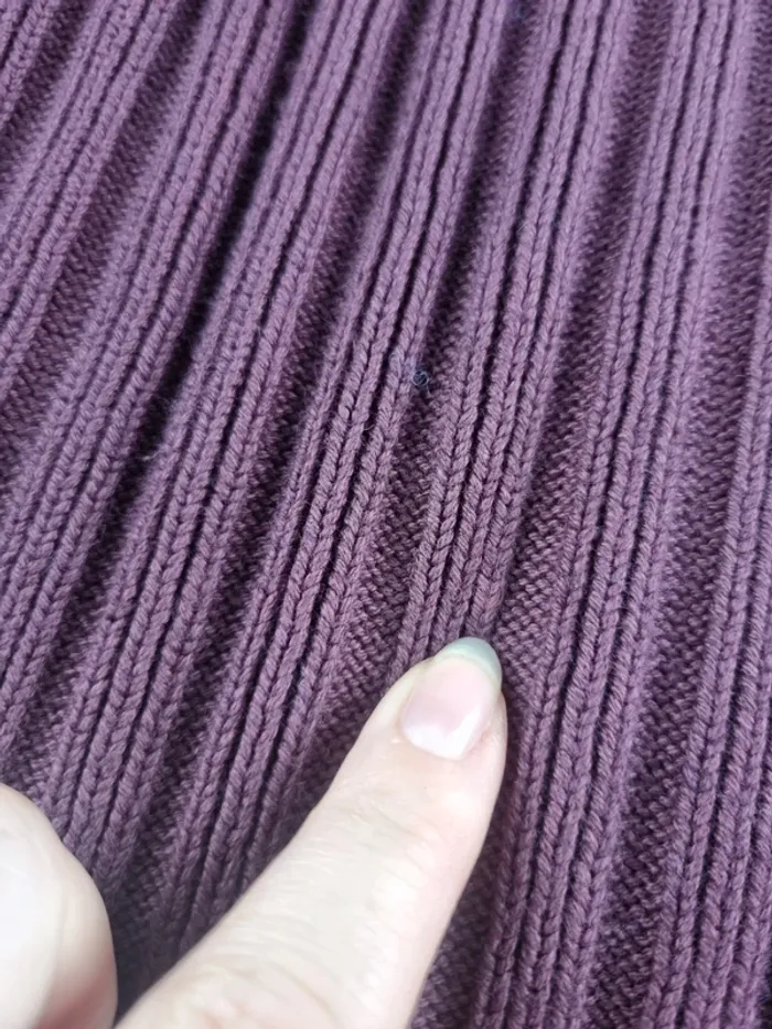 Pull a col rond Tommy Hilfiger violet Femme Taille L - photo numéro 7