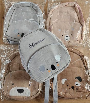 Sac à dos velours personnalisable neuf