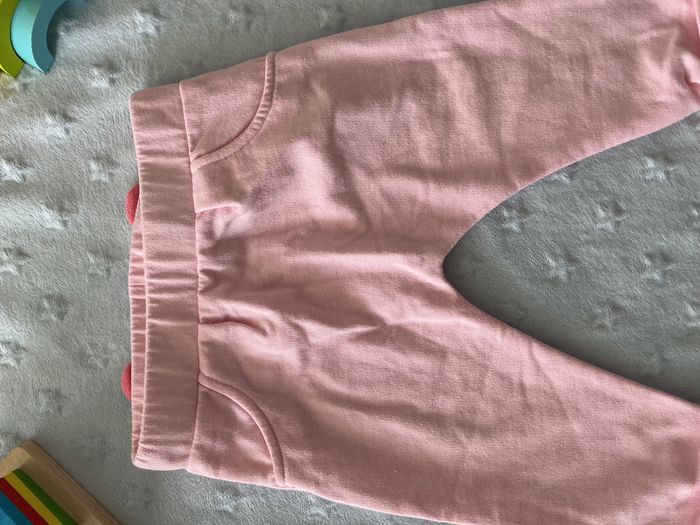 sarouel rose impression derrière taille élastique 12 mois pommette - photo numéro 7