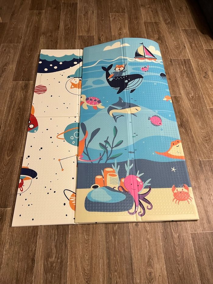 Tapis de jeu pliable réversible bébé neuf - photo numéro 4