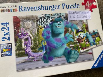 Puzzle monstre et compagnie 2x24 pièces