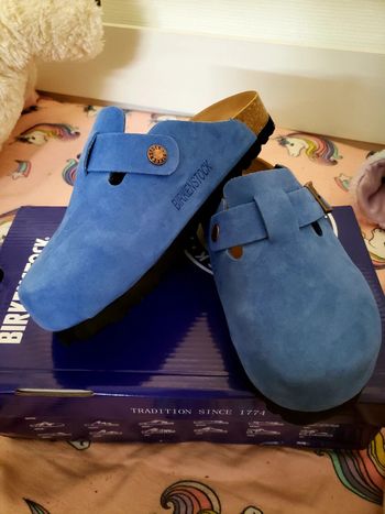 Birkenstock Boston bleu taille 38 neuve