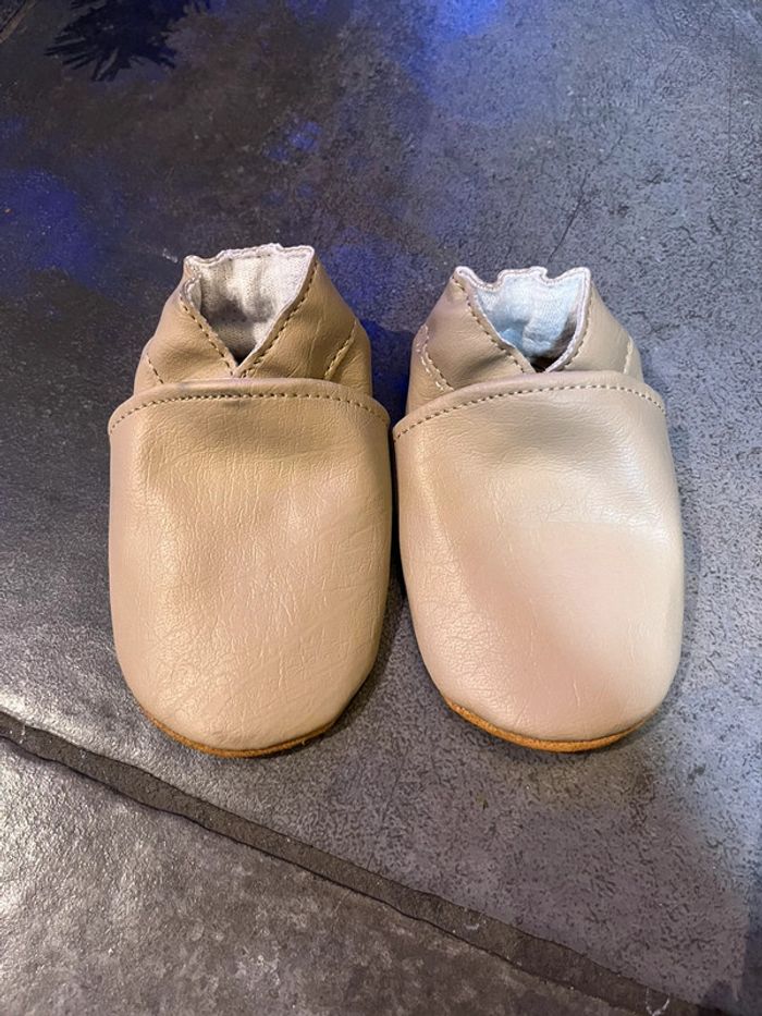 Chaussons Babymocs beige - photo numéro 2