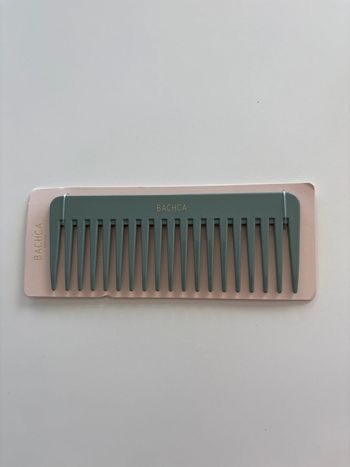 Peigne large Bachca Vert d’eau 100% plastique recyclé – Neuf, jamais utilisé