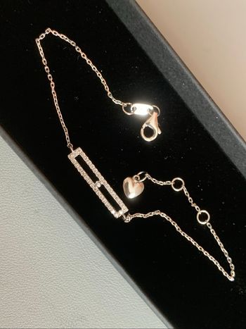 Bracelet or blanc diamants