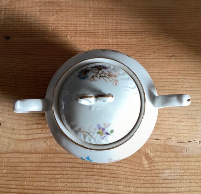 Sucrier porcelaine de Limoges  Hauteur - photo numéro 2