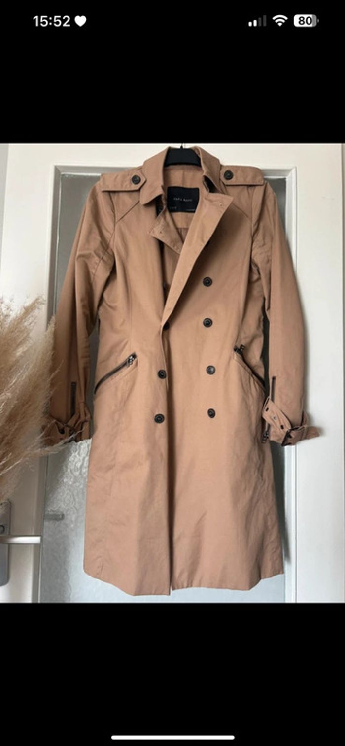trench long marron femme zara M neuf