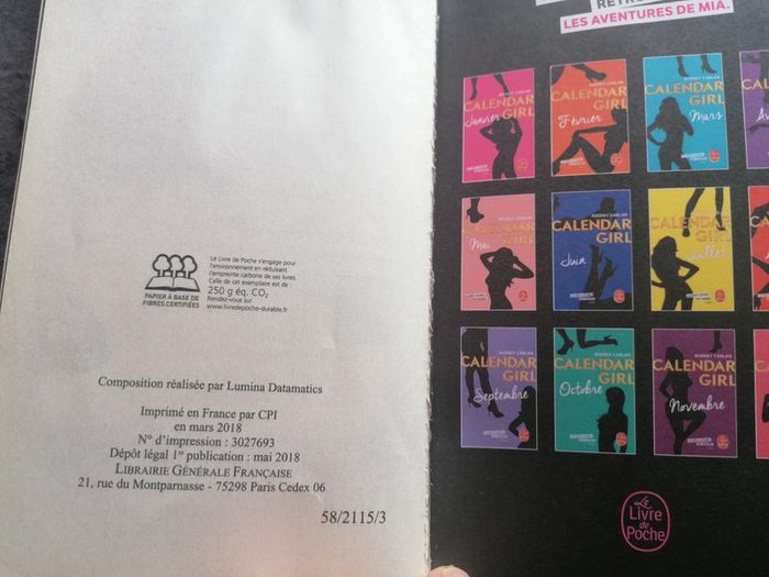 Livre Calendar girl - photo numéro 14