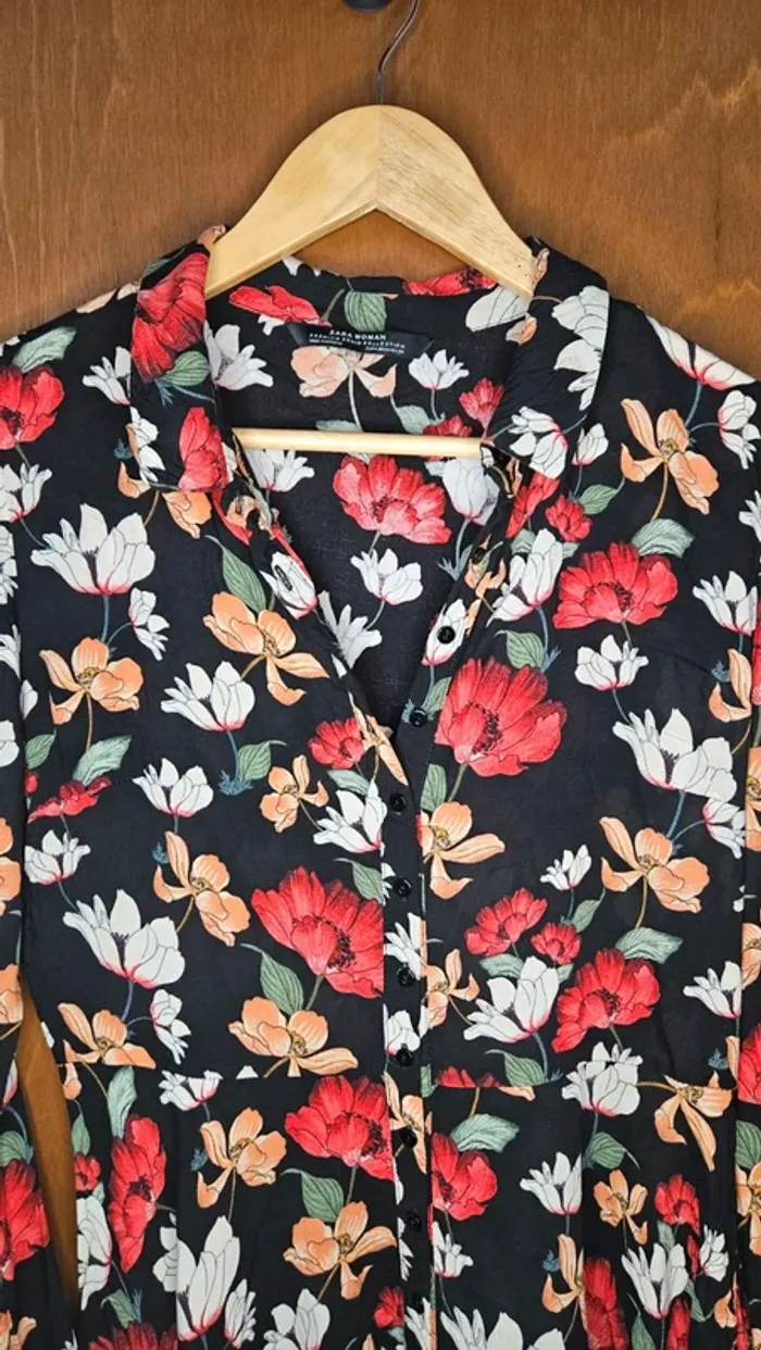 Robe à fleur Zara - photo numéro 2