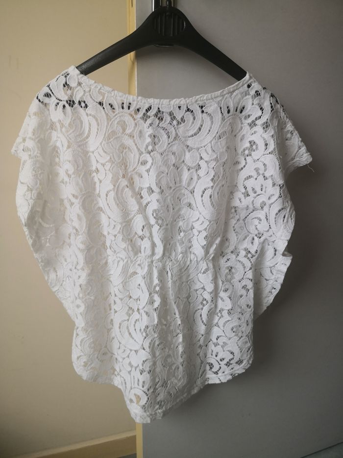 Débardeur blanc dentelle - photo numéro 2