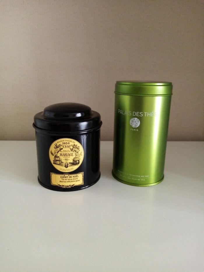 2 boîtes à thé (Mariage/Palais)