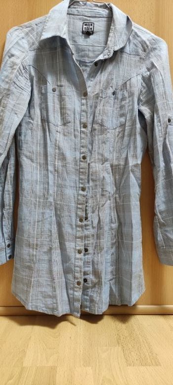 Chemise bleu/violet