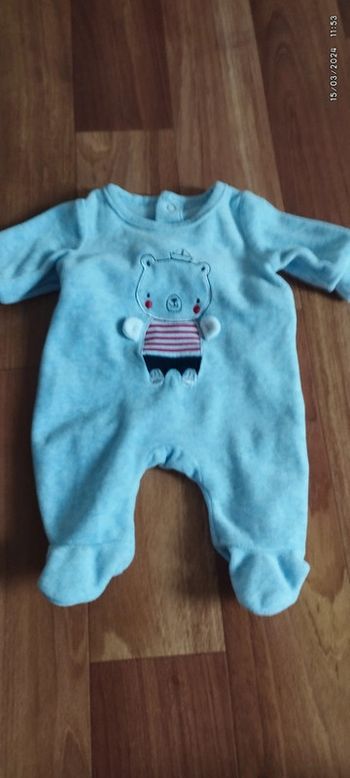 Pyjama bébé en velours