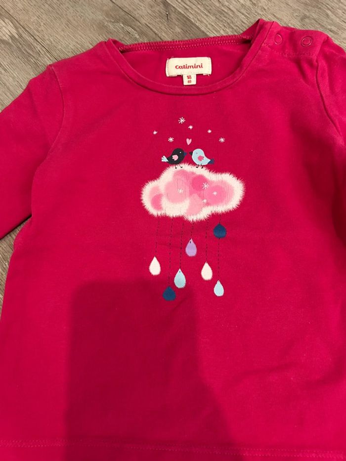 T-shirt ML Catimini taille 18 mois - photo numéro 2