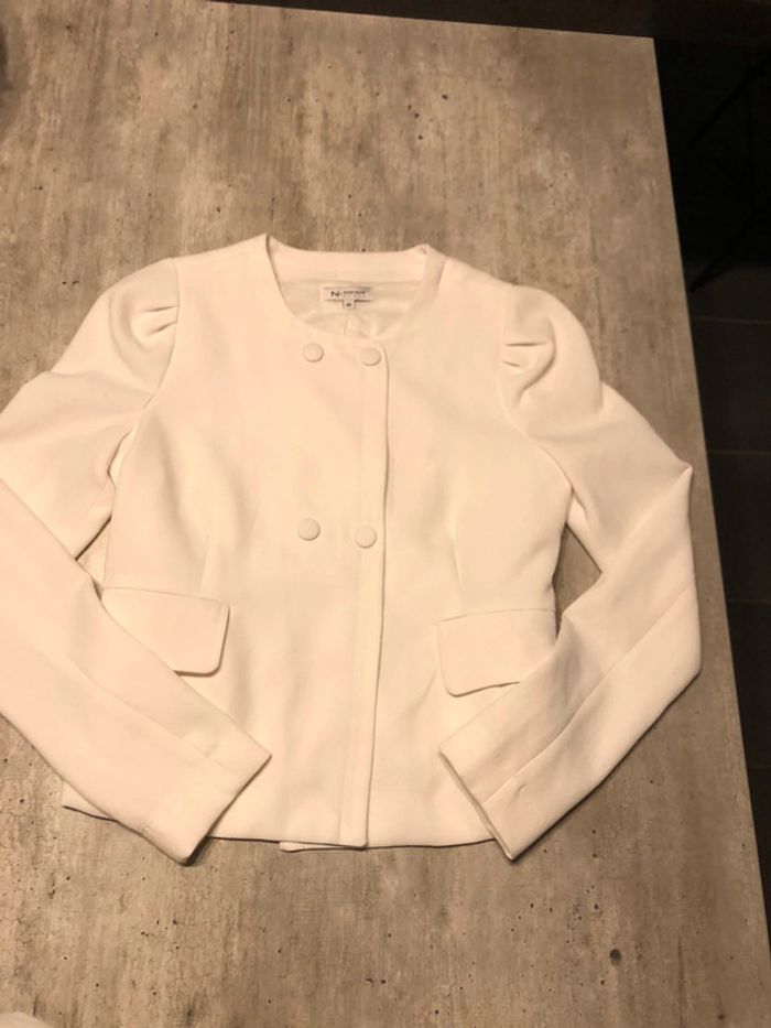 petite veste naf naf blanche