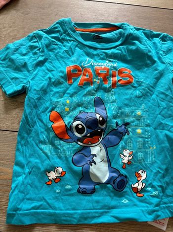 T-shirt Stitch Disney 4 ans bleu