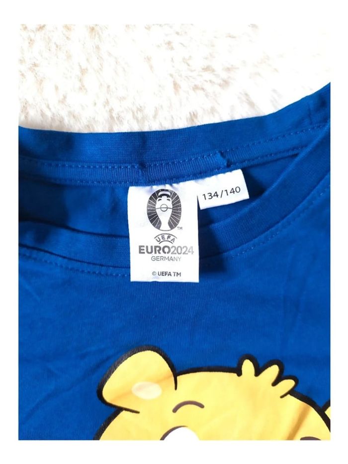 Tee-shirt enfant UEFA Euro 2024 France motif ourson taille 134/140 cm - photo numéro 2