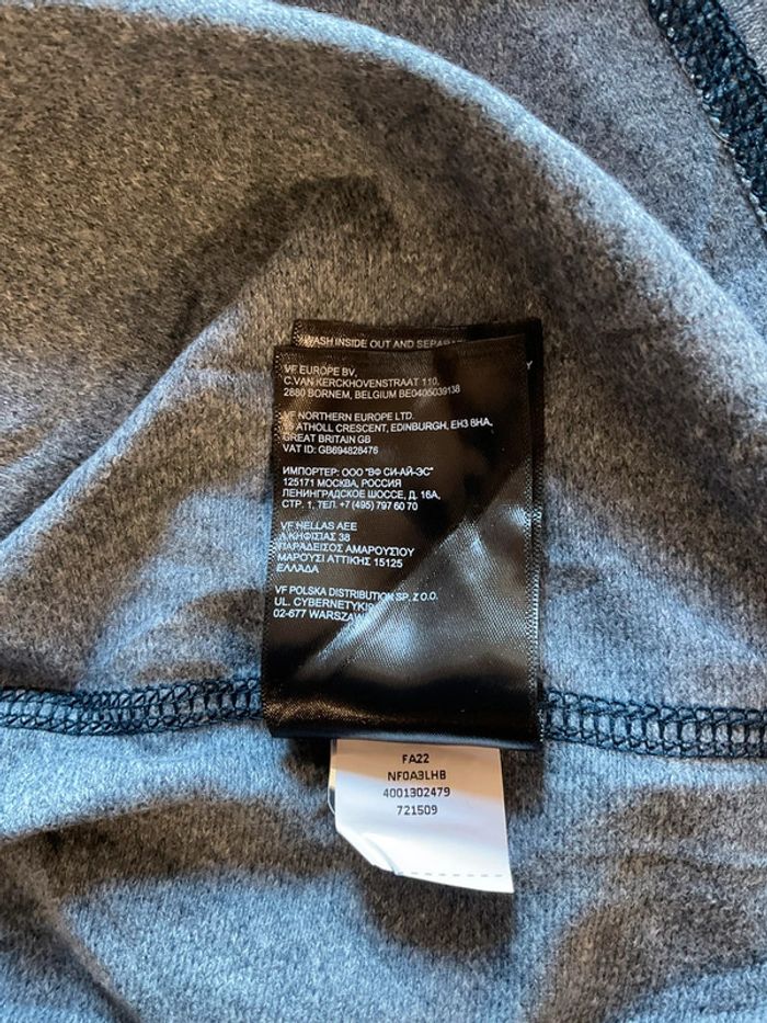 Sweat long léger 1/4zip pour homme The North Face gris chiné foncé taille XXL 187 - photo numéro 16