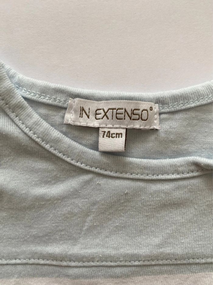 Lot 2 T-shirts 👕 et 2 chemises 👔 manches courtes - 12 mois - Obaïbi - TBE - photo numéro 12