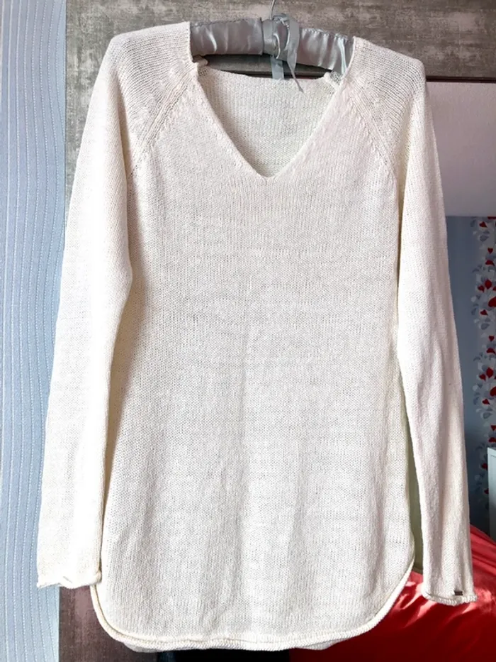 Pull blanc - photo numéro 4