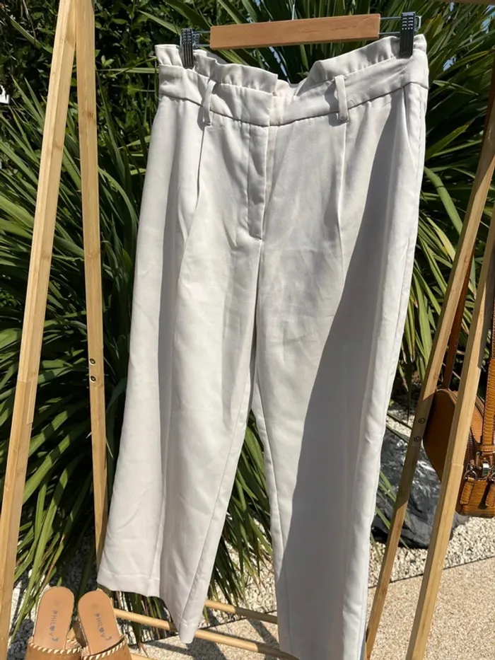 Pantalon droit Mango taille L - photo numéro 2