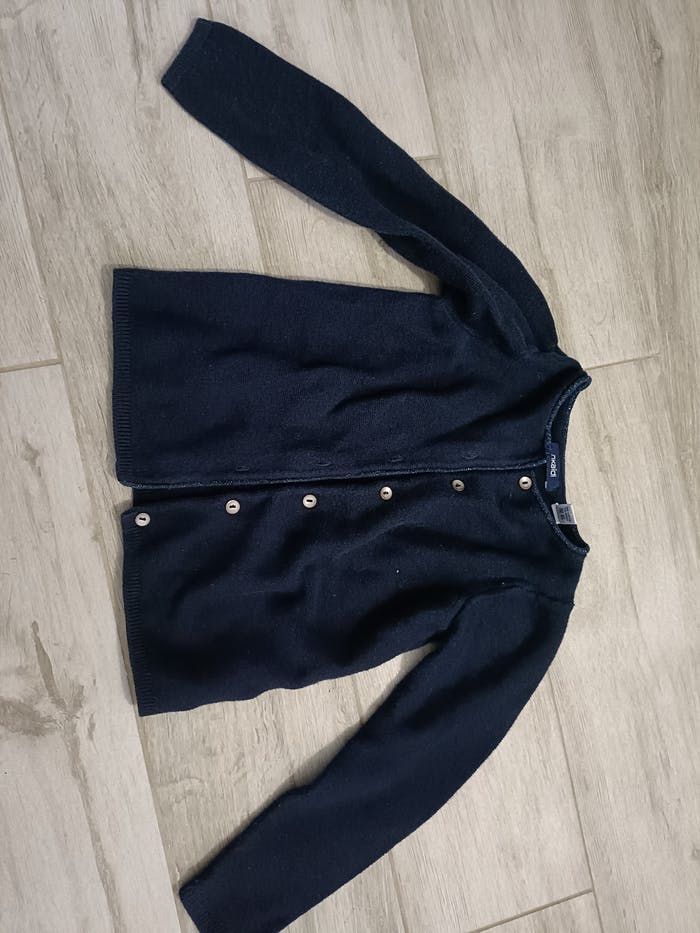 Gilet bleu marine Okaïdi