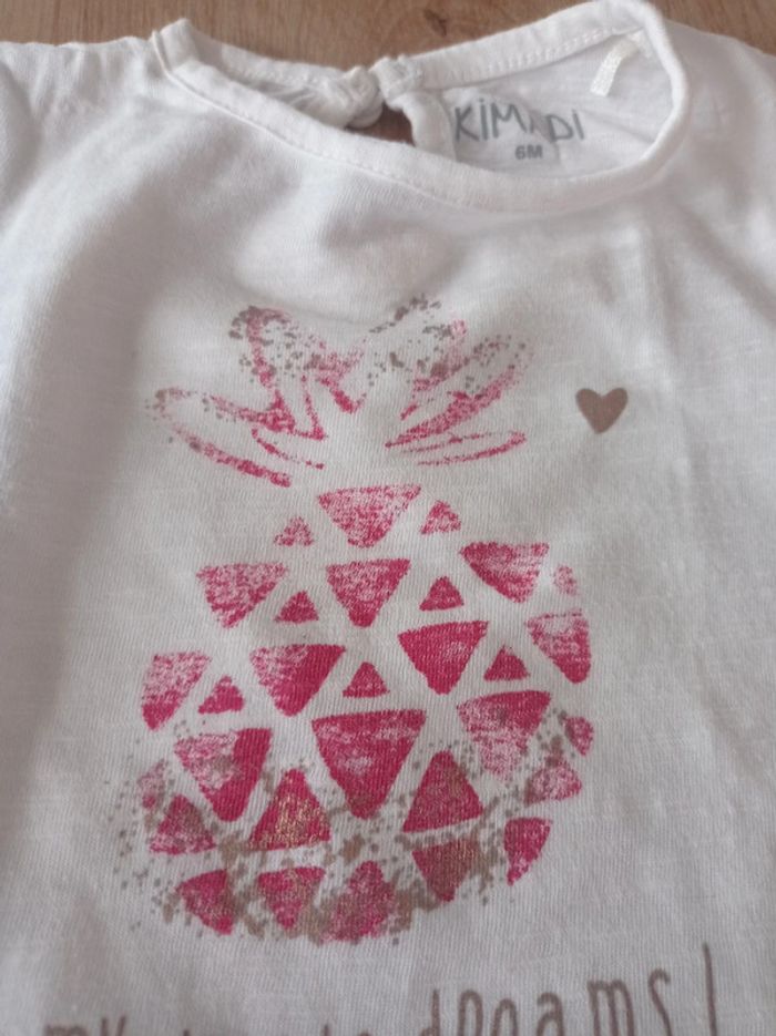 Lot de 2 t-shirts 6 mois - photo numéro 2