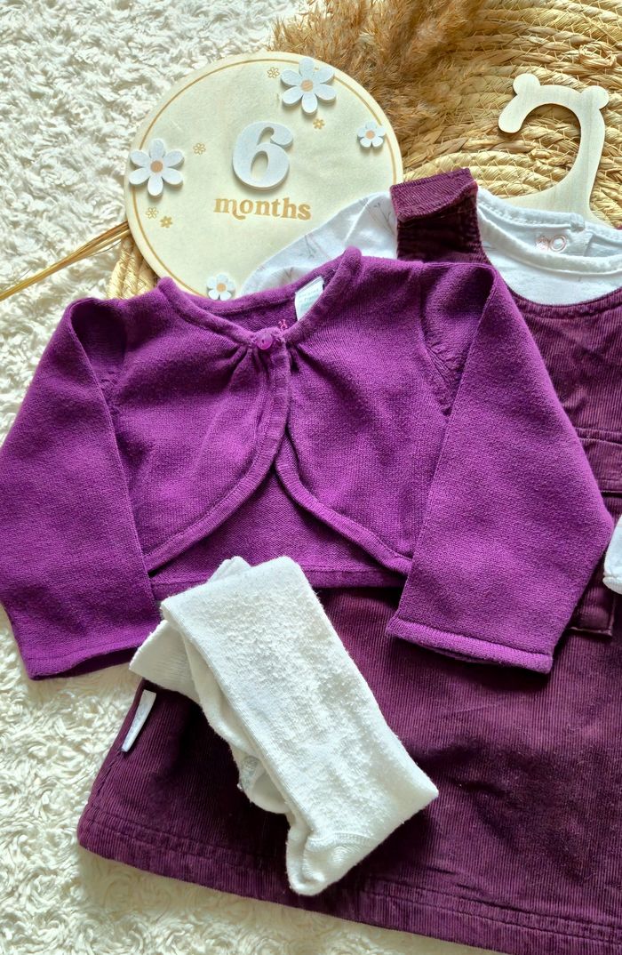 Ensemble fille robe 6 mois hiver - photo numéro 2