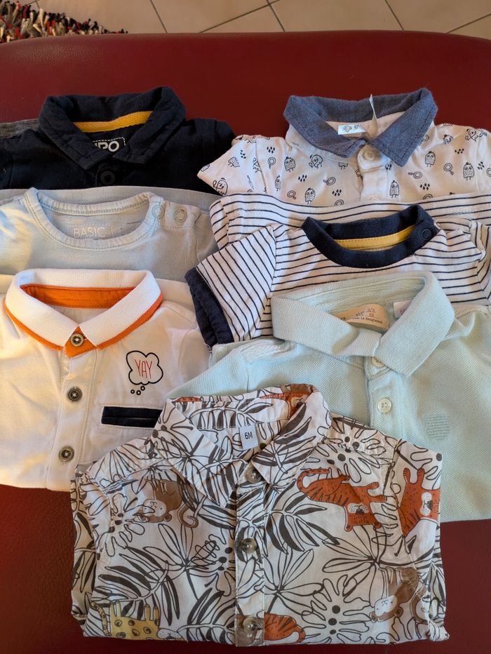 Lot de 7 maillots garçon 6 mois