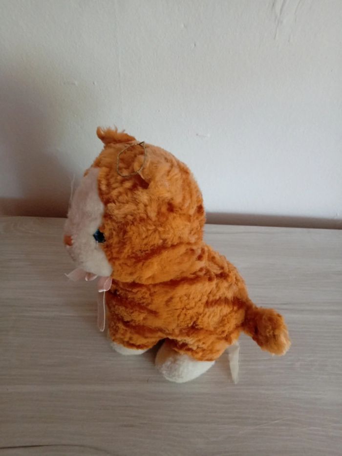 Jolie peluche chat orange - photo numéro 5